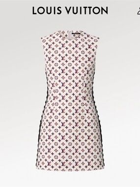 Louis Vuitton LEATHER TRIM
TRICOLOR
MONOGRAM
DRESS